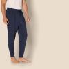 imageAmazon Essentials Mens Knit Cotton Blend Jogger Pajama PantsNavy