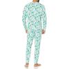 imageAmazon Essentials Mens Knit Pajama SetEcru Festive Tree