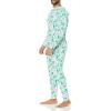 imageAmazon Essentials Mens Knit Pajama SetEcru Festive Tree