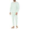 imageAmazon Essentials Mens Knit Pajama SetMint Green Forest Animals