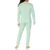 imageAmazon Essentials Mens Knit Pajama SetMint Green Forest Animals