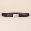 imageAmazon Essentials Mens Leather Reversible Plaque Dress BeltBlackChestnut Brown