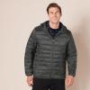 imageAmazon Essentials Mens Lightweight WaterResistant Packable Hooded Puffer JacketDark Grey