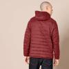 imageAmazon Essentials Mens Lightweight WaterResistant Packable Hooded Puffer JacketDark Red