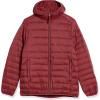 imageAmazon Essentials Mens Lightweight WaterResistant Packable Hooded Puffer JacketDark Red