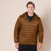 imageAmazon Essentials Mens Lightweight WaterResistant Packable Hooded Puffer JacketLight Brown