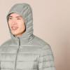 imageAmazon Essentials Mens Lightweight WaterResistant Packable Hooded Puffer JacketLight Grey