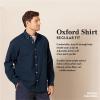 imageAmazon Essentials Mens Long Sleeve Shirts Casual  RegularFit Pocket OxfordWhite