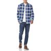 imageAmazon Essentials Mens LongSleeve Flannel Shirt  Discontinued ColorsBlue White Large Plaid