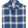 imageAmazon Essentials Mens LongSleeve Flannel Shirt  Discontinued ColorsBlue White Large Plaid