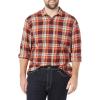 imageAmazon Essentials Mens LongSleeve Flannel Shirt  Discontinued ColorsBurgundy Orange Plaid