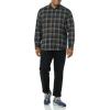 imageAmazon Essentials Mens LongSleeve Flannel Shirt  Discontinued ColorsDark Navy Plaid