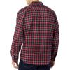 imageAmazon Essentials Mens LongSleeve Flannel Shirt  Discontinued ColorsDark Red Plaid