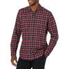 imageAmazon Essentials Mens LongSleeve Flannel Shirt  Discontinued ColorsDark Red Plaid