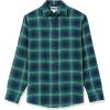 imageAmazon Essentials Mens LongSleeve Flannel Shirt  Discontinued ColorsGreen Navy Ombre Plaid