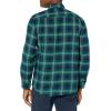 imageAmazon Essentials Mens LongSleeve Flannel Shirt  Discontinued ColorsGreen Navy Ombre Plaid