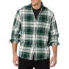 imageAmazon Essentials Mens LongSleeve Flannel Shirt  Discontinued ColorsGreen White Plaid