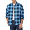 imageAmazon Essentials Mens LongSleeve Flannel Shirt Available in Big ampamp TallBlack Blue Grey Tartan Plaid
