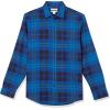 imageAmazon Essentials Mens LongSleeve Flannel Shirt Available in Big ampamp TallBlack Blue Plaid
