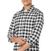 imageAmazon Essentials Mens LongSleeve Flannel Shirt Available in Big ampamp TallBlack Buffalo Plaid