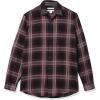 imageAmazon Essentials Mens LongSleeve Flannel Shirt Available in Big ampamp TallBlack Burgundy Grey Plaid