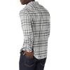 imageAmazon Essentials Mens LongSleeve Flannel Shirt Available in Big ampamp TallBlack Light Grey Plaid
