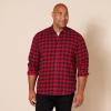 imageAmazon Essentials Mens LongSleeve Flannel Shirt Available in Big ampamp TallBlack Red Buffalo Plaid