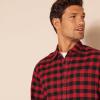 imageAmazon Essentials Mens LongSleeve Flannel Shirt Available in Big ampamp TallBlack Red Buffalo Plaid