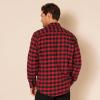 imageAmazon Essentials Mens LongSleeve Flannel Shirt Available in Big ampamp TallBlack Red Buffalo Plaid