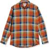 imageAmazon Essentials Mens LongSleeve Flannel Shirt Available in Big ampamp TallBlue Rust Orange Plaid
