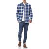 imageAmazon Essentials Mens LongSleeve Flannel Shirt Available in Big ampamp TallBlue White Large Plaid