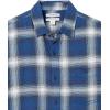 imageAmazon Essentials Mens LongSleeve Flannel Shirt Available in Big ampamp TallBlue White Large Plaid