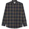 imageAmazon Essentials Mens LongSleeve Flannel Shirt Available in Big ampamp TallBrown Dark Navy Plaid