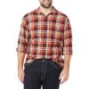 imageAmazon Essentials Mens LongSleeve Flannel Shirt Available in Big ampamp TallBurgundy Orange Plaid