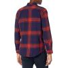 imageAmazon Essentials Mens LongSleeve Flannel Shirt Available in Big ampamp TallDark Blue Orange Large Plaid