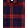 imageAmazon Essentials Mens LongSleeve Flannel Shirt Available in Big ampamp TallDark Blue Orange Large Plaid