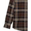imageAmazon Essentials Mens LongSleeve Flannel Shirt Available in Big ampamp TallDark Brown Plaid