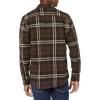 imageAmazon Essentials Mens LongSleeve Flannel Shirt Available in Big ampamp TallDark Brown Plaid