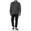 imageAmazon Essentials Mens LongSleeve Flannel Shirt Available in Big ampamp TallDark Navy Plaid