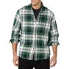 imageAmazon Essentials Mens LongSleeve Flannel Shirt Available in Big ampamp TallGreen White Plaid