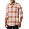 imageAmazon Essentials Mens LongSleeve Flannel Shirt Available in Big ampamp TallMauve Rust Plaid