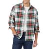 imageAmazon Essentials Mens LongSleeve Flannel Shirt Available in Big ampamp TallRed White Tartan Plaid