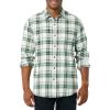 imageAmazon Essentials Mens LongSleeve Flannel Shirt Available in Big ampamp TallWhite Plaid