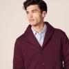 imageAmazon Essentials Mens LongSleeve Fleece ShawlCollar CardiganBurgundy