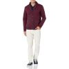 imageAmazon Essentials Mens LongSleeve Fleece ShawlCollar CardiganBurgundy