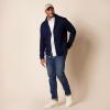 imageAmazon Essentials Mens LongSleeve Fleece ShawlCollar CardiganNavy