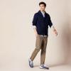imageAmazon Essentials Mens LongSleeve Fleece ShawlCollar CardiganNavy