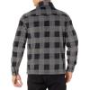 imageAmazon Essentials Mens LongSleeve Polar Fleece Shirt Jacket for WinterBlack Charcoal Buffalo Plaid