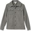 imageAmazon Essentials Mens LongSleeve Polar Fleece Shirt Jacket for WinterCharcoal Heather