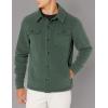 imageAmazon Essentials Mens LongSleeve Polar Fleece Shirt Jacket for WinterDark Green